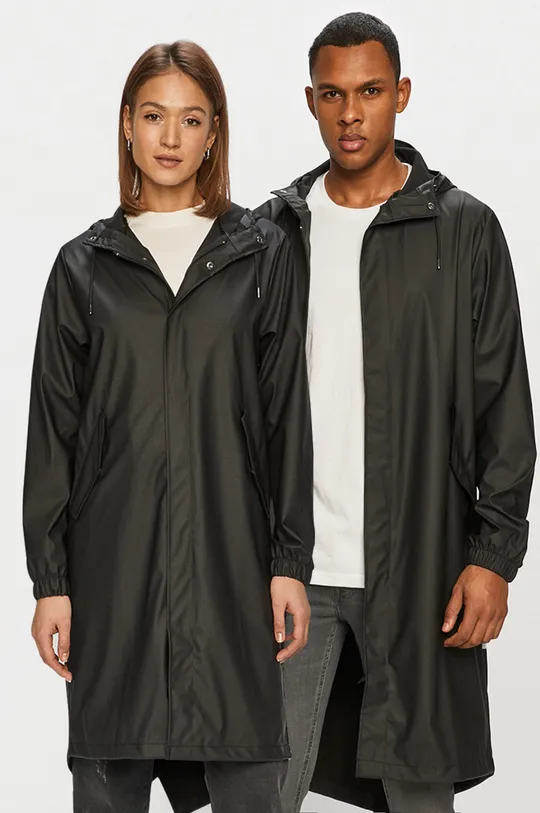 nero Rains giacca impermeabile Unisex