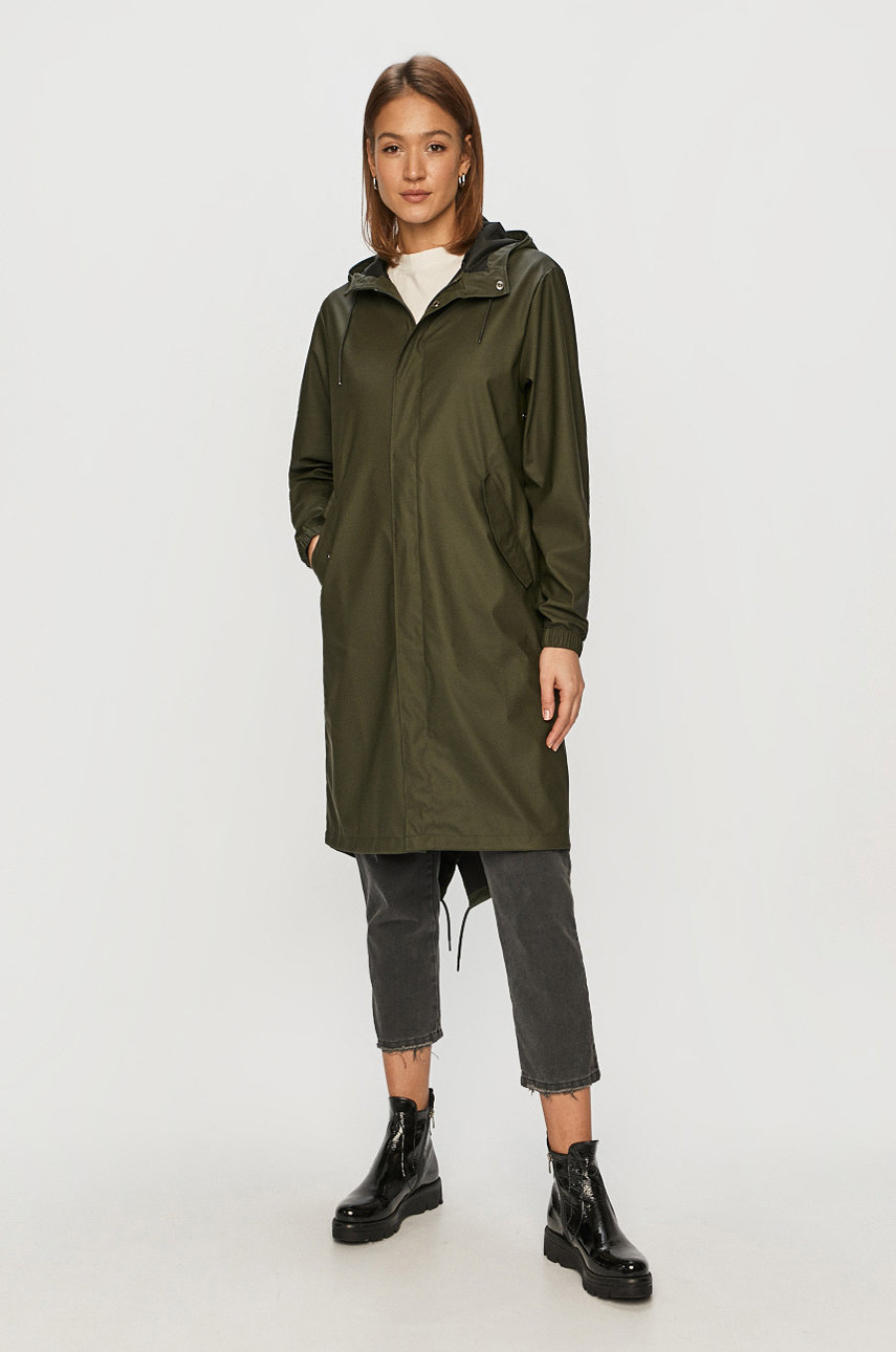 Rains rain jacket  64% Polyester, 36% PU