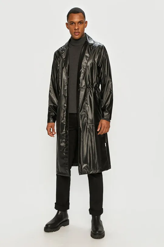 Rains - Kurtka przeciwdeszczowa 1835 String Overcoat 64 % Poliester, 36 % PU