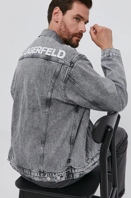 серый Джинсовая куртка Karl Lagerfeld Unisex