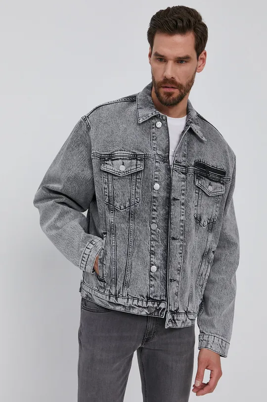 Джинсовая куртка Karl Lagerfeld серый