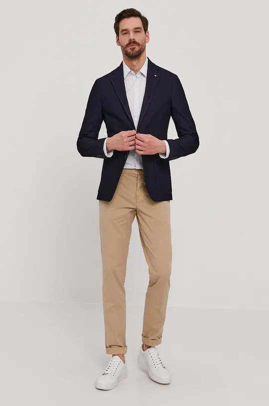 Пиджак Tommy Hilfiger Tailored  Подкладка: 46% Полиэстер, 54% Вискоза Основной материал: 38% Хлопок, 62% Полиэстер