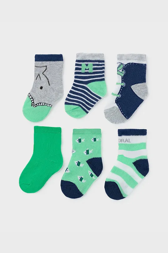 зелений Mayoral Newborn - Дитячі шкарпетки (6-PACK) Для хлопчиків