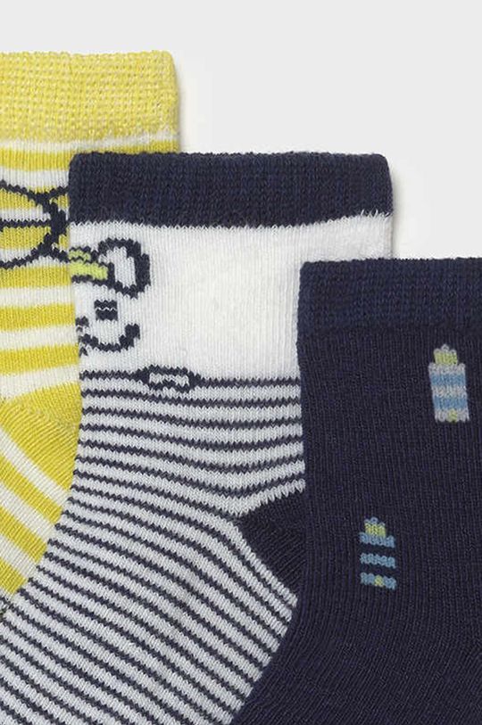 Mayoral - Detské ponožky (3-pak) žlto-zelená