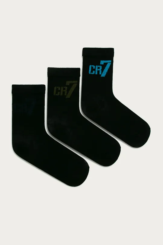 crna CR7 Cristiano Ronaldo - Dječje čarape (3-pack) Za dječake