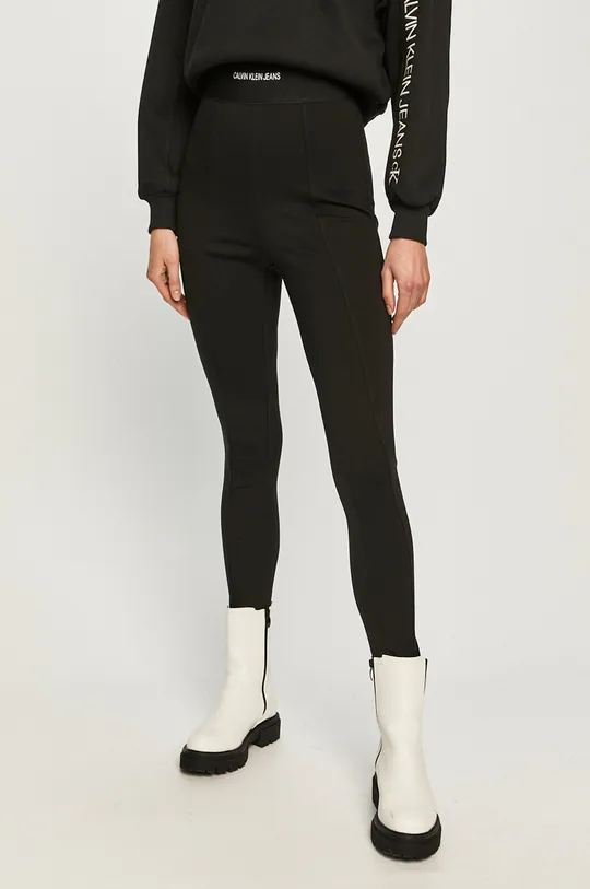 czarny Calvin Klein Jeans - Legginsy J20J215548.4891 Damski
