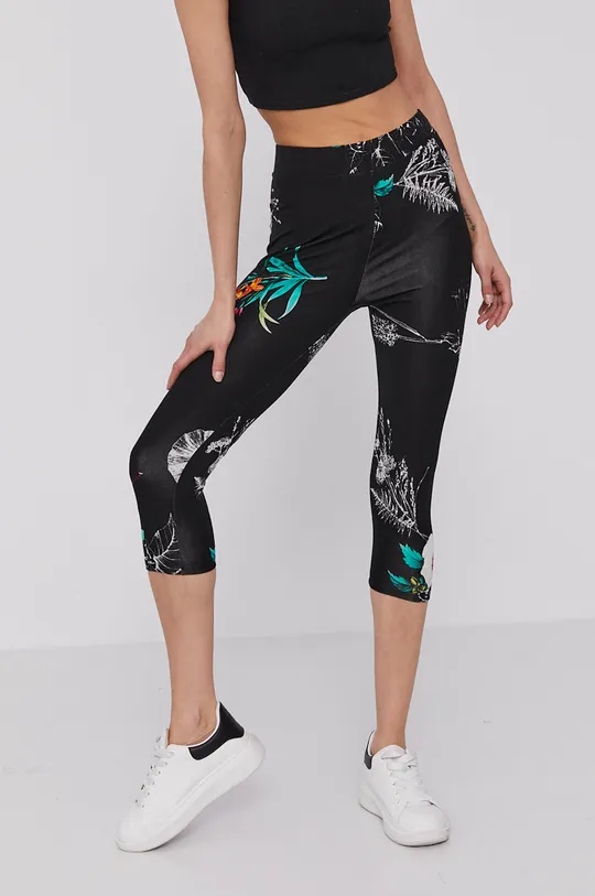 czarny Desigual Legginsy 21SWKK05 Damski