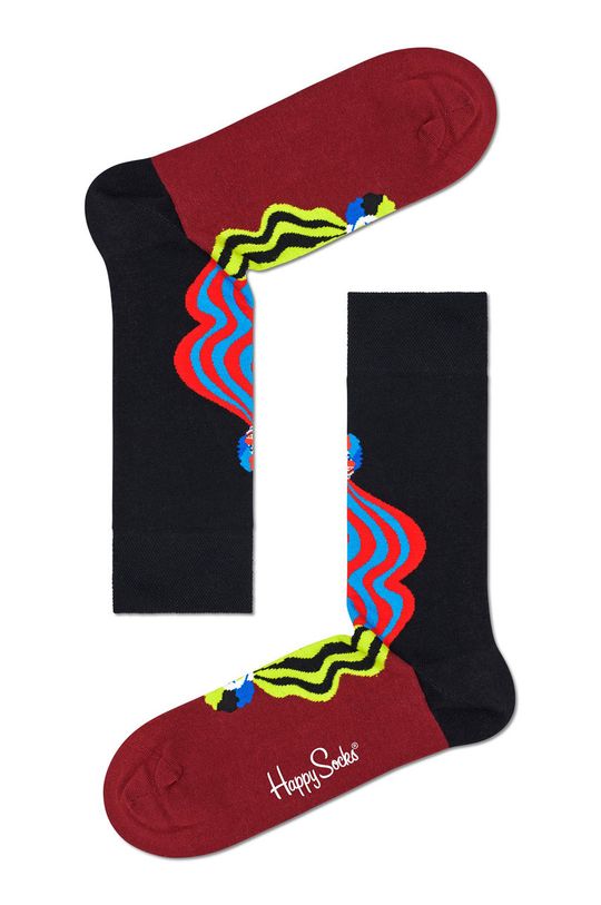 negru Happy Socks - Sosete Double Clown De femei
