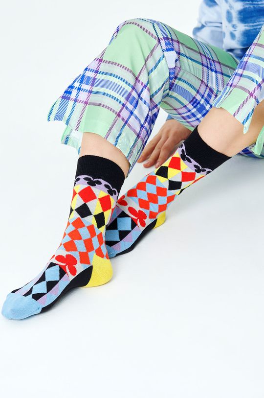 multicolor Happy Socks - Sosete Abstract Cards De femei