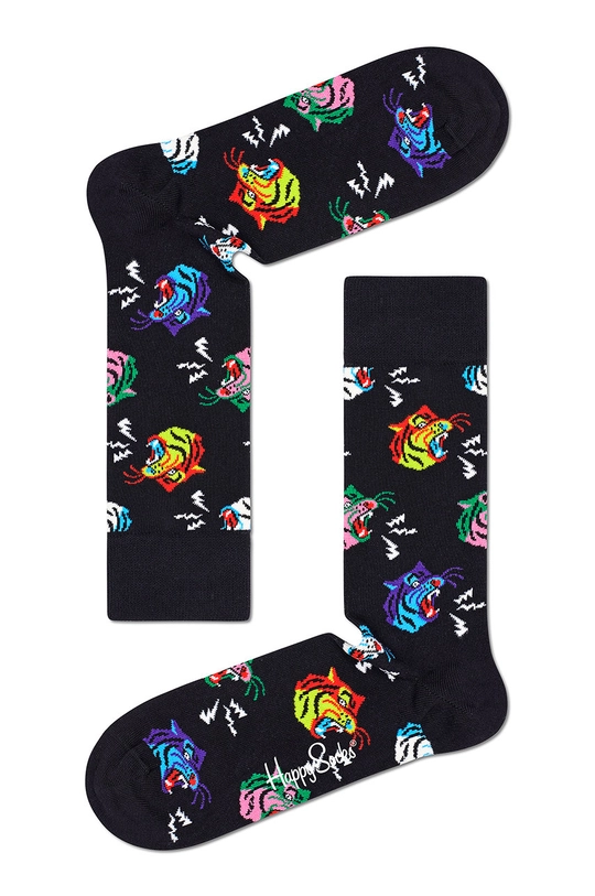 czarny Happy Socks - Skarpetki Tiger Damski