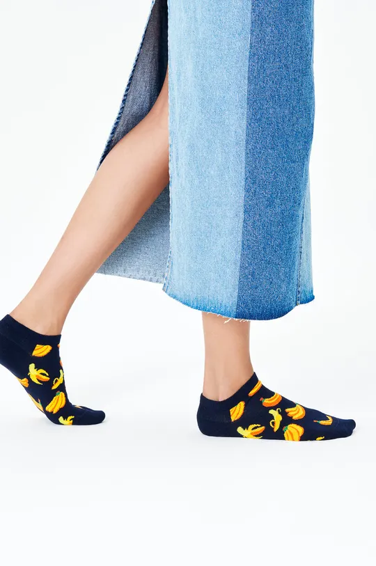 Happy Socks - Ponožky Banana Low tmavomodrá