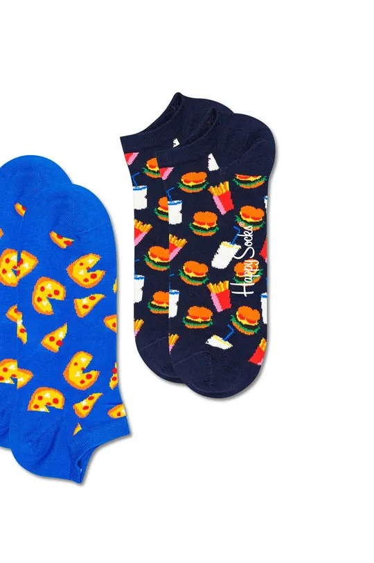 viacfarebná Happy Socks - Ponožky Junk Food Low (2-pak) Dámsky