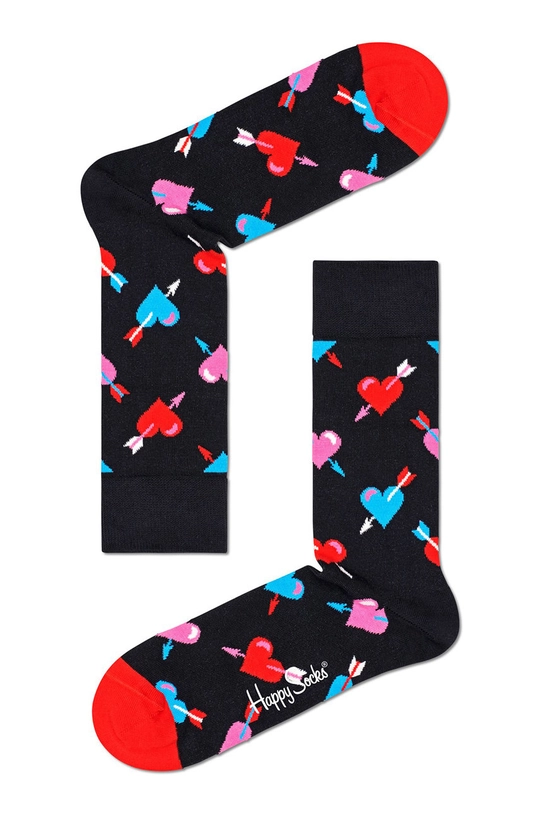 czerwony Happy Socks - Skarpetki I Love You Socks Gift (3-PACK)