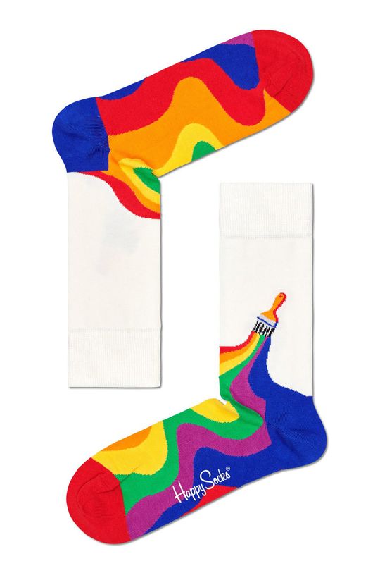 Happy Socks - Sosete Pride Socks Gift Set (2-pack)  86% Bumbac, 2% Elastan, 12% Poliamida