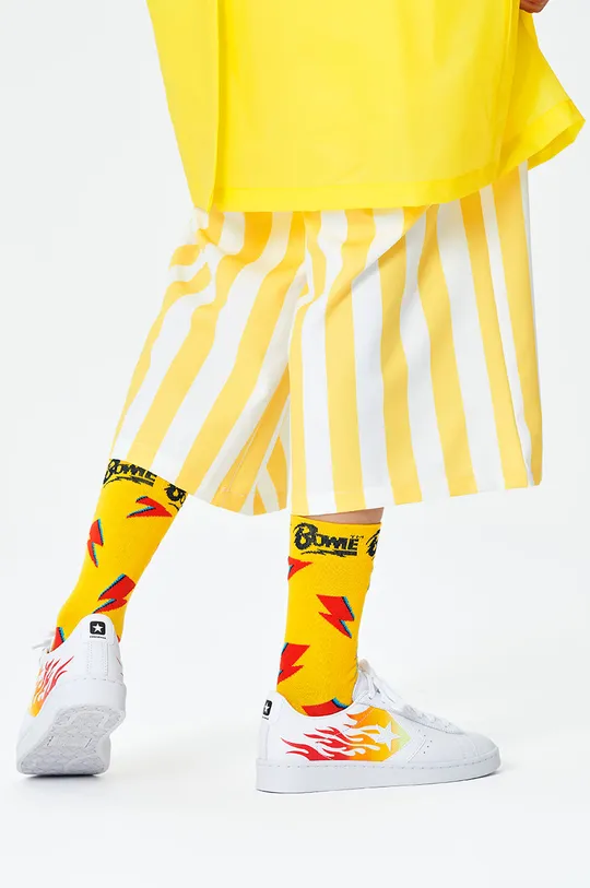 жовтий Happy Socks - Шкарпетки x David Bowie Flashy Bowie Жіночий
