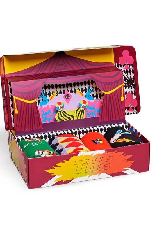 viacfarebná Happy Socks - Ponožky Circus Socks Gift Set (4-pak) Dámsky