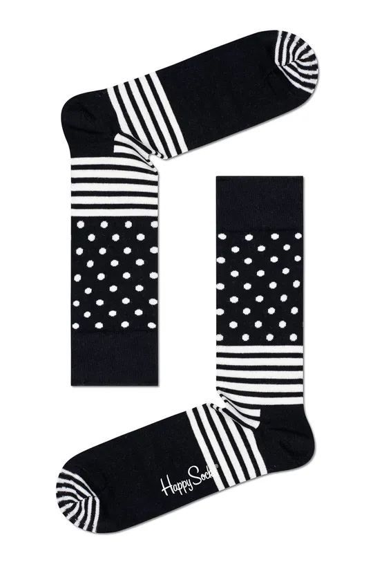 Happy Socks - Шкарпетки Black & White Socks (4-PACK) чорний