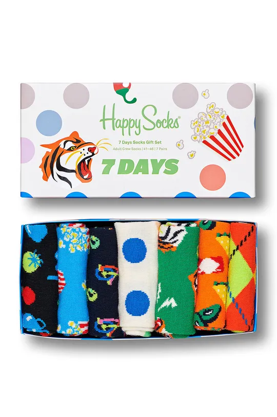 барвистий Happy Socks - Шкарпетки 7-Pack 7 Days Socks Gift Set (7-PACK) Жіночий