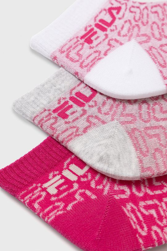 Ponožky Fila (3-pack) pastelová ružová