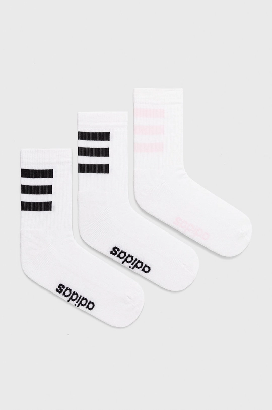 biela Ponožky adidas (3-pack) GN8889 Dámsky