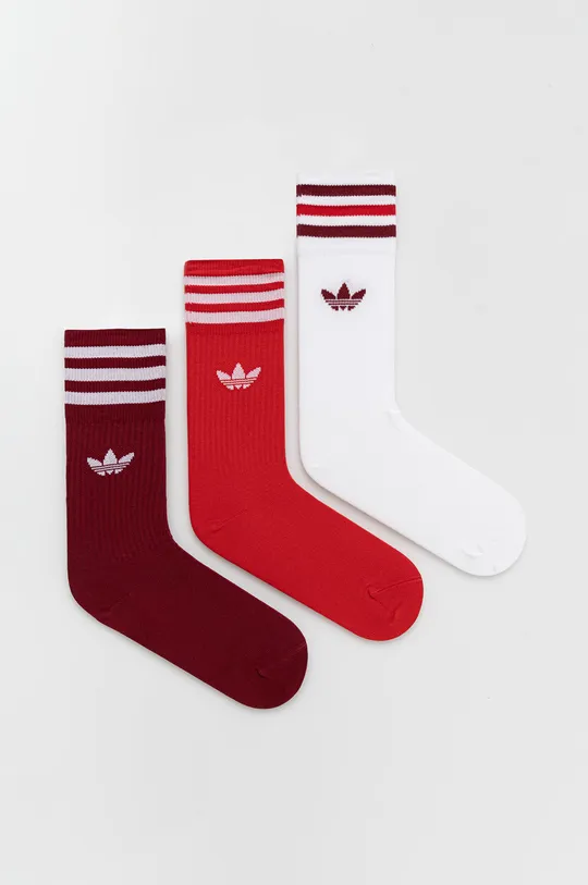 červená Ponožky adidas Originals (3-Pack) GN3073.D Dámsky