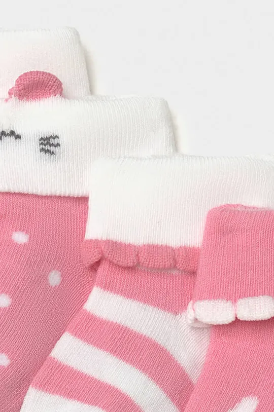 Mayoral Newborn - Дитячі шкарпетки (4-PACK) рожевий