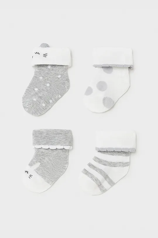 сірий Mayoral Newborn - Дитячі шкарпетки (4-PACK) Для дівчаток