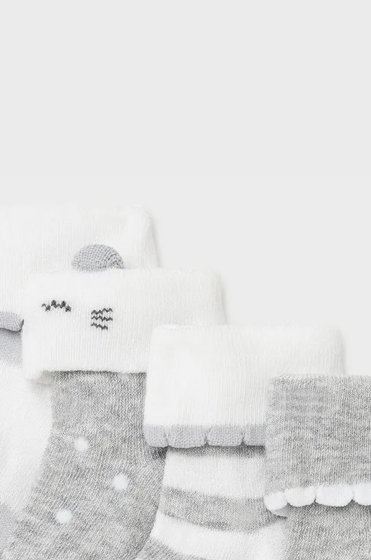 Mayoral Newborn - Detské ponožky (4-pak) sivá