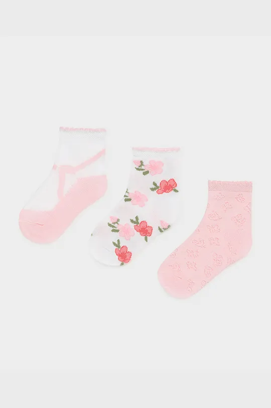 ružová Mayoral - Detské ponožky (3-pak) Dievčenský