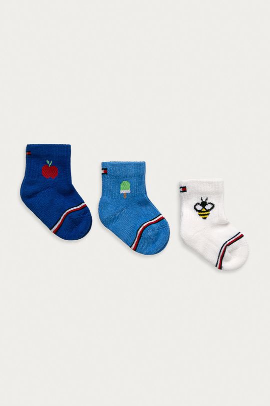 modrá Tommy Hilfiger - Ponožky pre bábätká (3-pak) Dievčenský