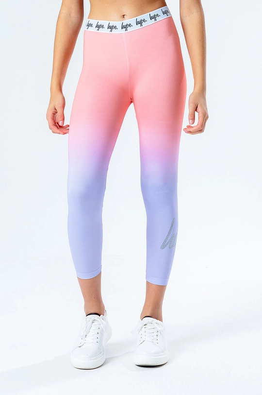 multicolor Hype Legginsy dziecięce PEACH FADE Dziewczęcy