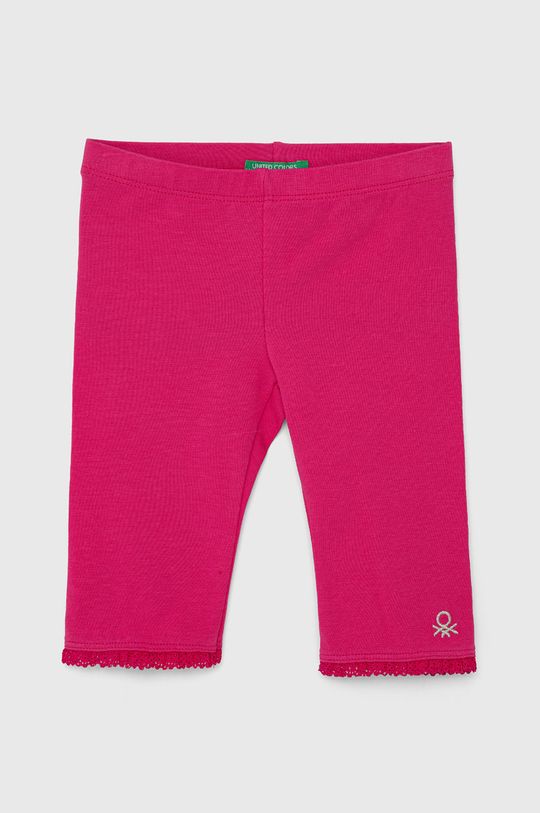 różowy United Colors of Benetton Legginsy dziecięce Dziewczęcy