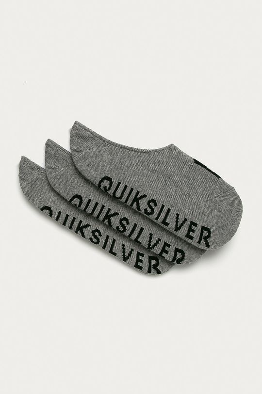 šedá Quiksilver - Kotníkové ponožky (3-pack) Pánský
