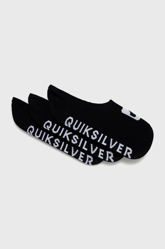 czarny Quiksilver - Stopki (3-pack) Męski