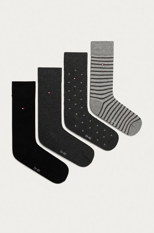 černá Tommy Hilfiger - Ponožky (4-pack) Pánský