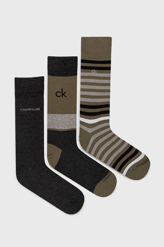 zelená Ponožky Calvin Klein (3-pack) Pánsky