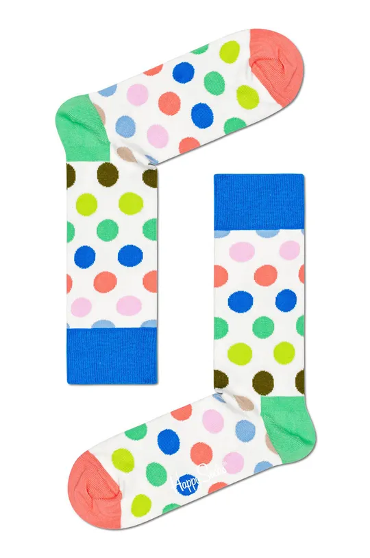 biały Happy Socks - Skarpety Big Dot Męski