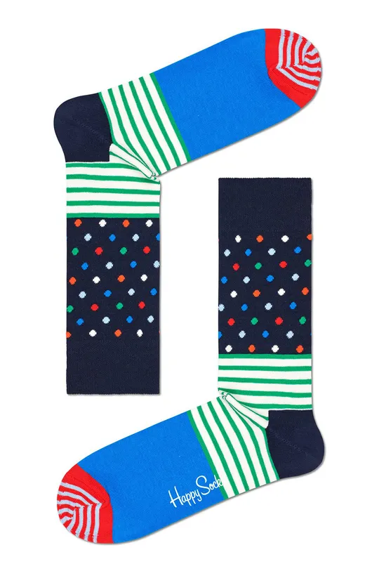 viacfarebná Happy Socks - Ponožky Stripes And Dots Pánsky