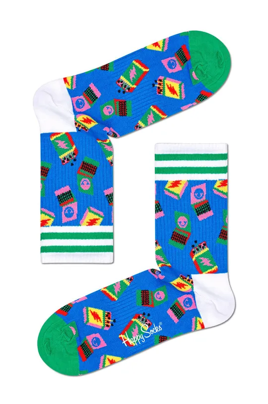 modrá Happy Socks - Ponožky Matches 3/4 Crew Pánsky