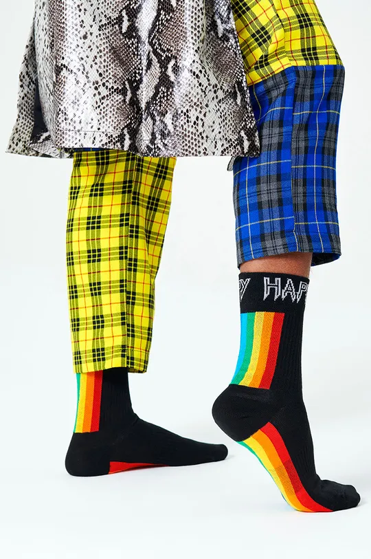 czarny Happy Socks - Skarpety Colour Stripe Męski
