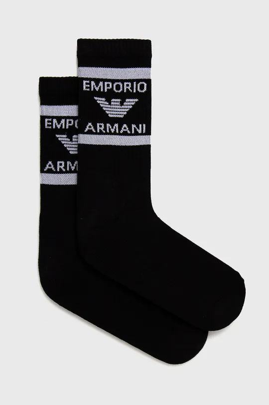 czarny Emporio Armani Skarpetki (2-pack) 303122.1P300 Męski