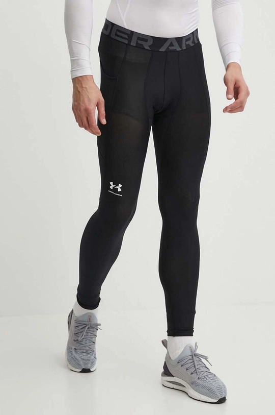 czarny Under Armour legginsy treningowe Męski