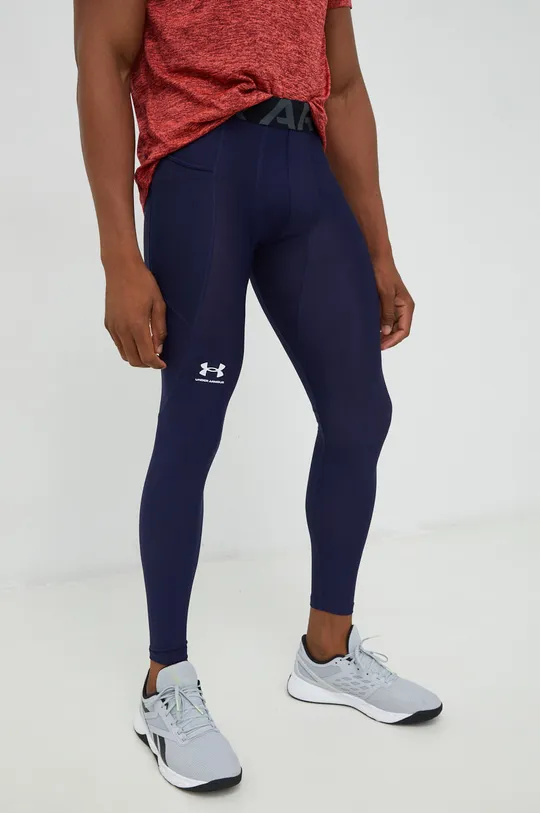 Under Armour legginsy treningowe granatowy