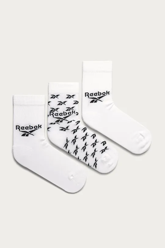 biela Reebok Classic - Ponožky (3-pak) GG6682 Unisex