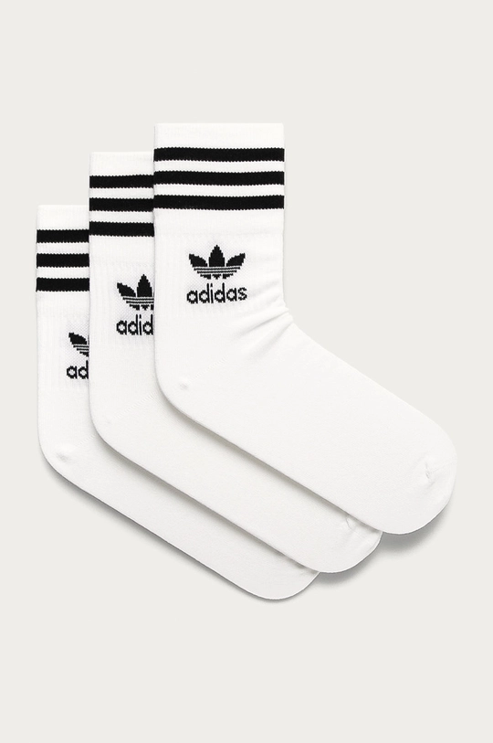 bela adidas Originals nogavice (3-pack) Unisex