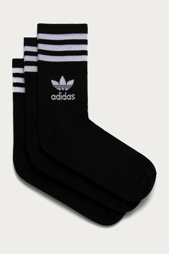 črna adidas Originals nogavice (3-pack) Unisex