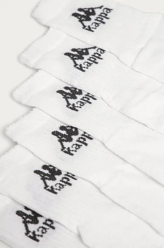 Kappa - Κάλτσες (6-pack) λευκό