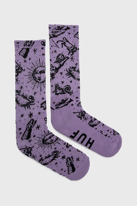 fialová Ponožky HUF Unisex