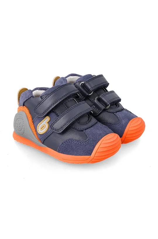 темно-синій Biomecanics - Дитячі шкіряні кросівки Для хлопчиків