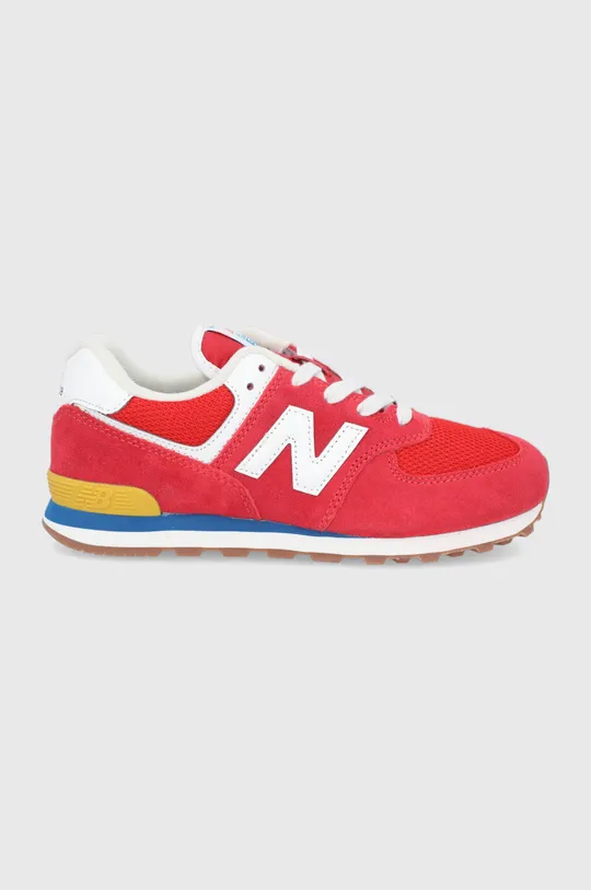 červená Detské topánky New Balance GC574HA2 Chlapčenský